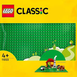 LEGO 11023 Piastra da costruzione classica verde, piastra di base quadrata con rientranze 32X32 come base per la costruzione e altri set LEGO Set da costruzione Besuche den LEGO-Store Single
