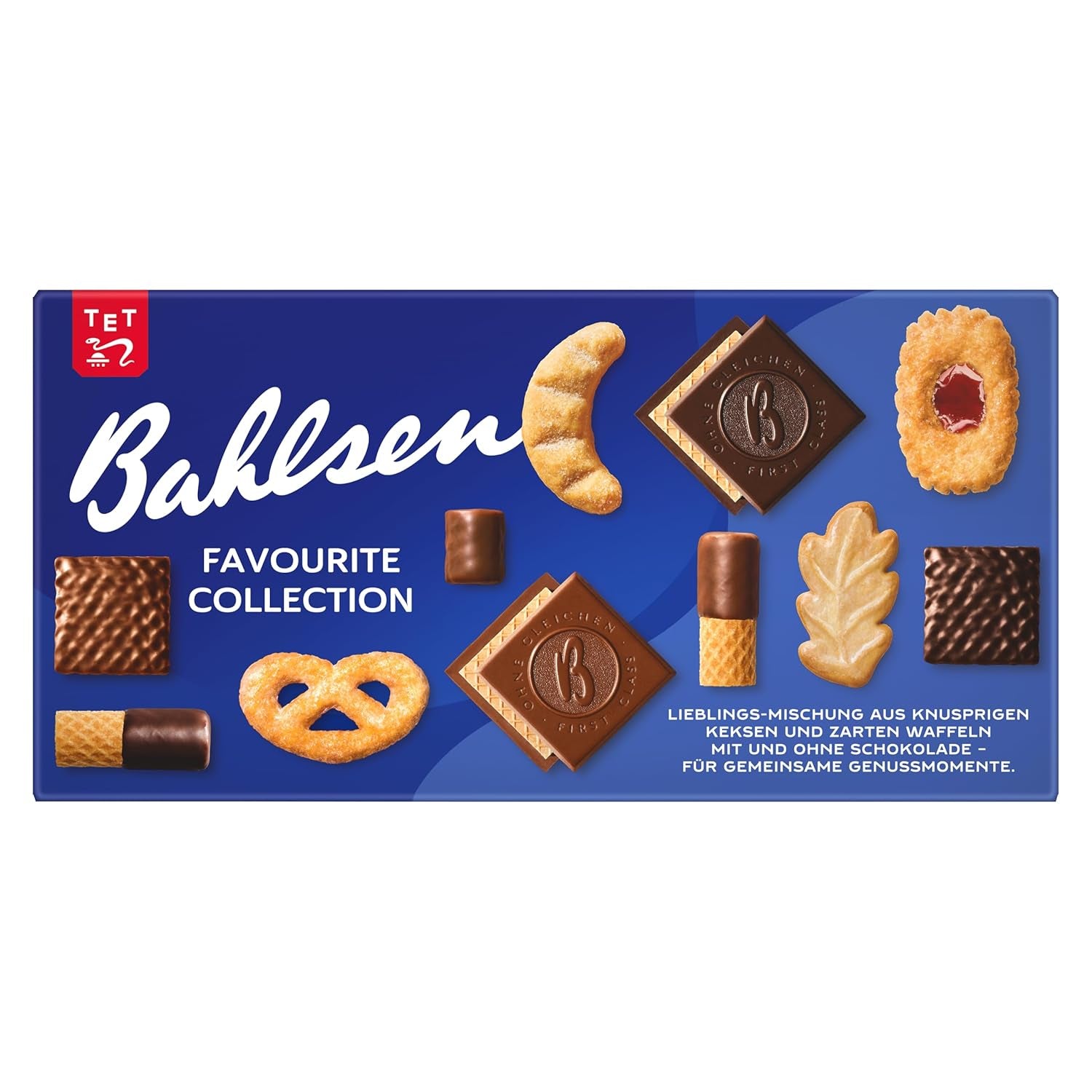 Bahlsen Favorite Collection S Confezione da 6 biscotti croccanti e mix di wafer al cioccolato fondente al latte (6 x 161 g / 966 g)