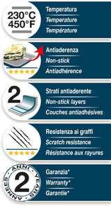, Linea XBake, teglia per 12 muffin, acciaio con rivestimento Stampi e teglie Naty Shop