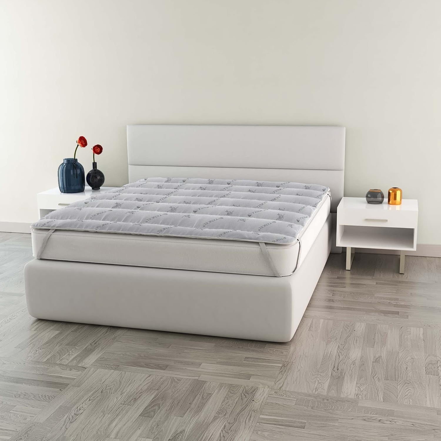 MB Home Italia, Topper, Thermocontrol, Piumini e Trapunte Matrimoniali 160X195 Cm Naty Shop Tencel Matrimoniali 160X195 Cm