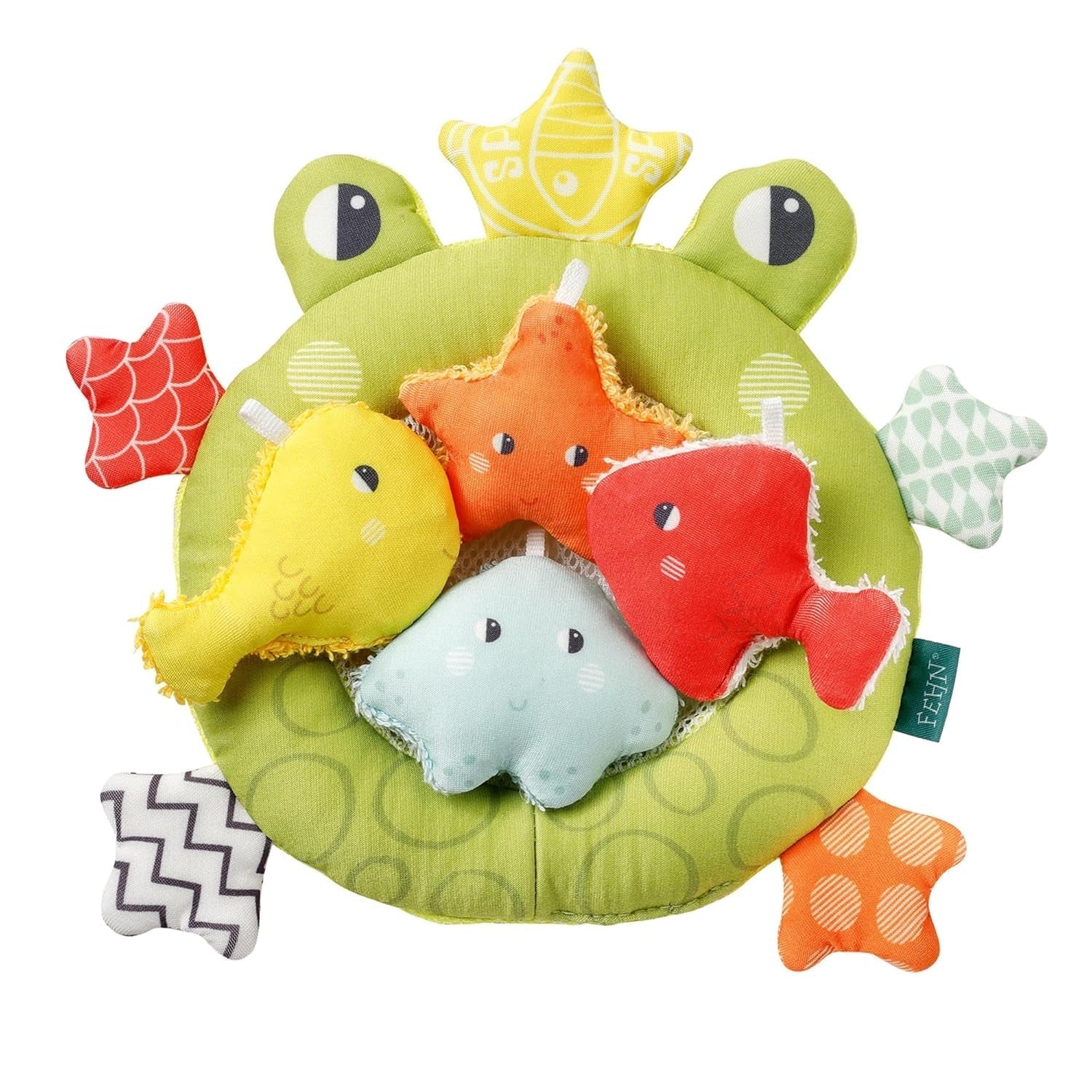 Fehn Rete da bagno a forma di rana - Giocattolo da bagnetto per vasca - Giocattolo galleggiante per l'acqua per un gioioso divertimento in bagno - Giocattolo da bagno per neonati e bambini da 0+ mesi Bebe Naty Shop Toys Titolo predefinito