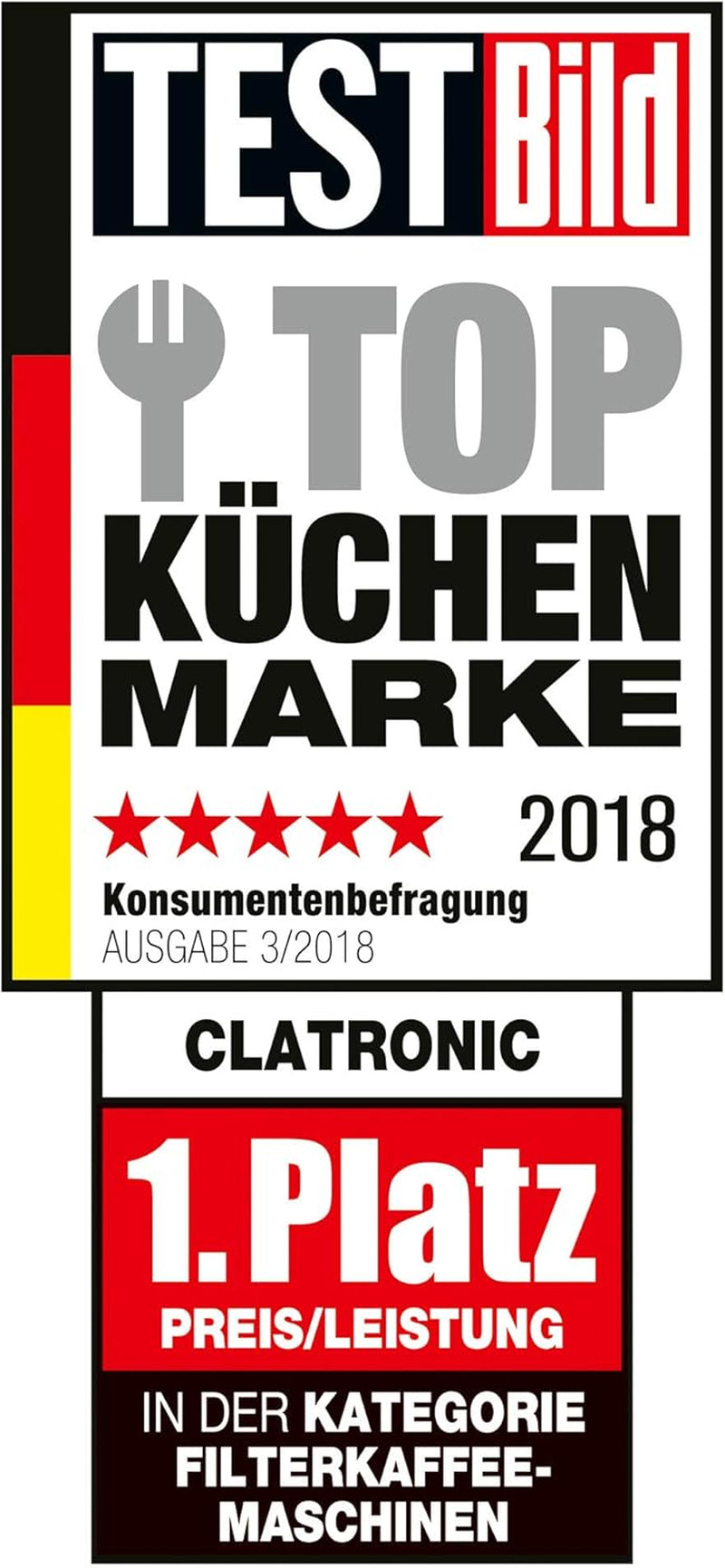 Macchina per caffè espresso Clatronic® | Macchina per caffè espresso automatica per 12-14 tazze (circa 1,5 litri) | Macchina per caffè espresso con filtro e sistema antigoccia | 900 W | Espressore KA 3473 Nero