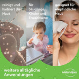 Waterwipes Salviette Idratanti e Detergenti con il 99% di Acqua ed Estratto di Aloe Vera Salviettine Umidificate Viso e Corpo Naty Shop