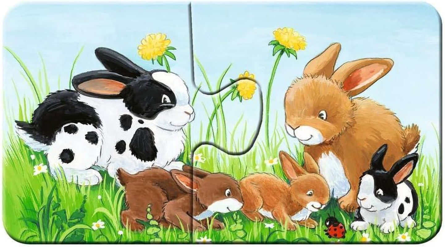 Ravensburger Puzzle per Bambini - 05072 Famiglie di Animali della Fattoria - Il Mio Primo Puzzle 9X2 - Puzzle per Bambini di 2 Anni Naty Shop