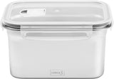 Lurch 240895 Lunch Box Scatola di sicurezza/conservazione in acciaio inossidabile di alta qualità con coperchio in plastica senza BPA 2000 ml Scatole trasparenti per alimenti Naty Shop 2000 ml