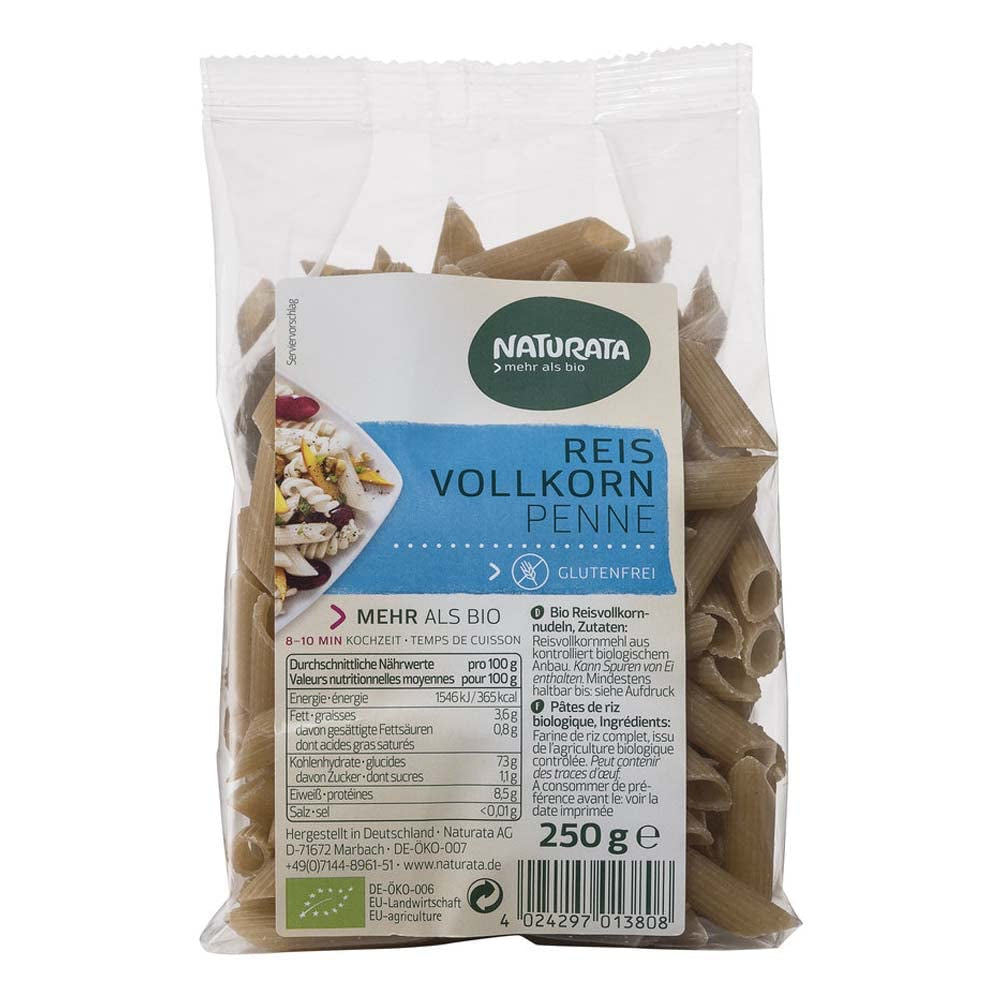 Penne biologiche, riso integrale (1 x 250g)