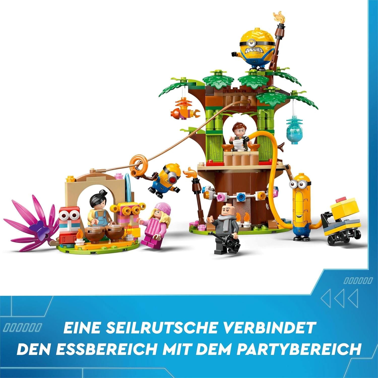 LEGO I - Semplicemente Incorreggibile 4 Villa della Famiglia di Gru e Minions I - Semplicemente Incorreggibile 4 Playset Film Giocattolo per Bambini Regalo per Ragazzi e Ragazze da 8 Anni in su 75583 Set da Costruzione Beuche den LEGO-Store