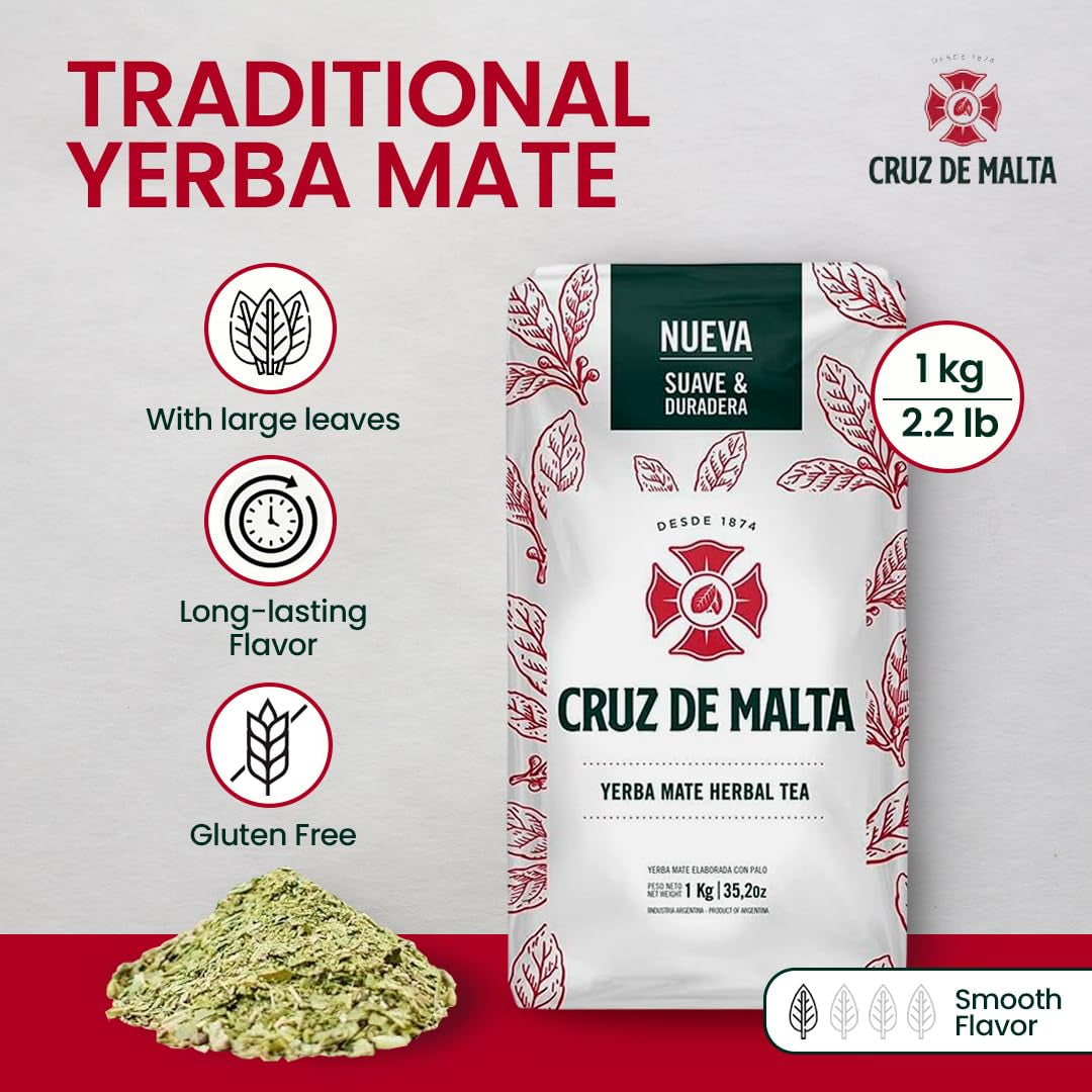 Tè mate argentino con pezzi di gambi, 1 kg.