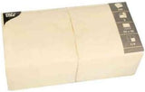 Tovaglioli 3 veli 1/4 piega 33 Cm X 33 Cm Crema Per ogni festa e ricorrenza. Quantità: 250 pezzi