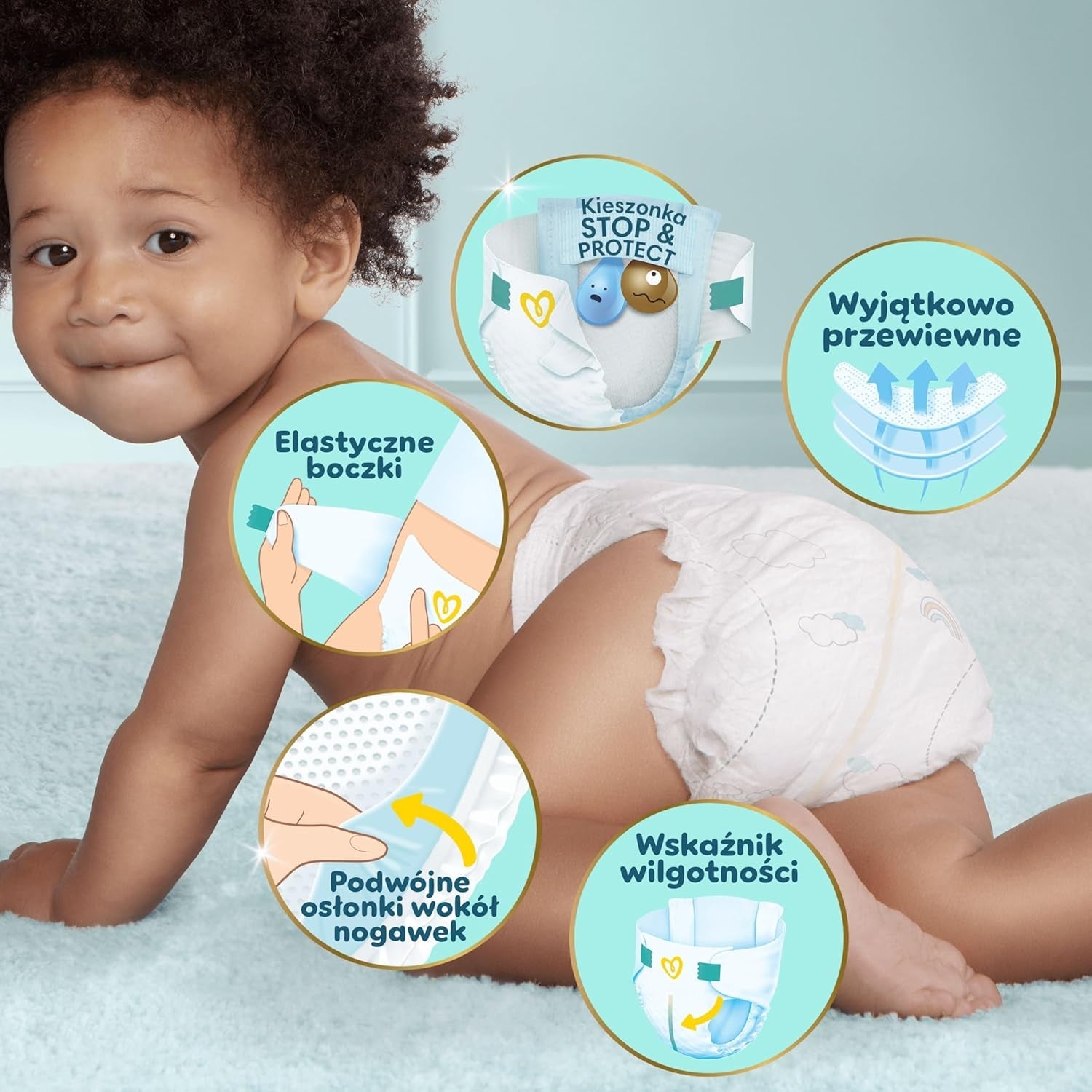 Pampers (vecchia versione), scatola mensile S4 174 pz