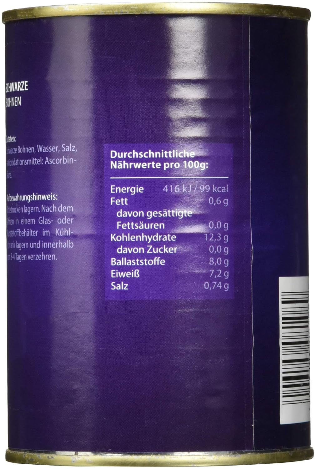 Fagioli neri, confezione da 12 (12 x 425 ml)