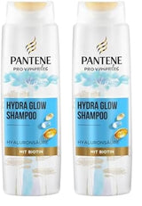 Pantene Pro-V Hydra Glow Shampoo idratante con biotina per capelli secchi e danneggiati Pantene Doccia e bagno 2 x 250 ml