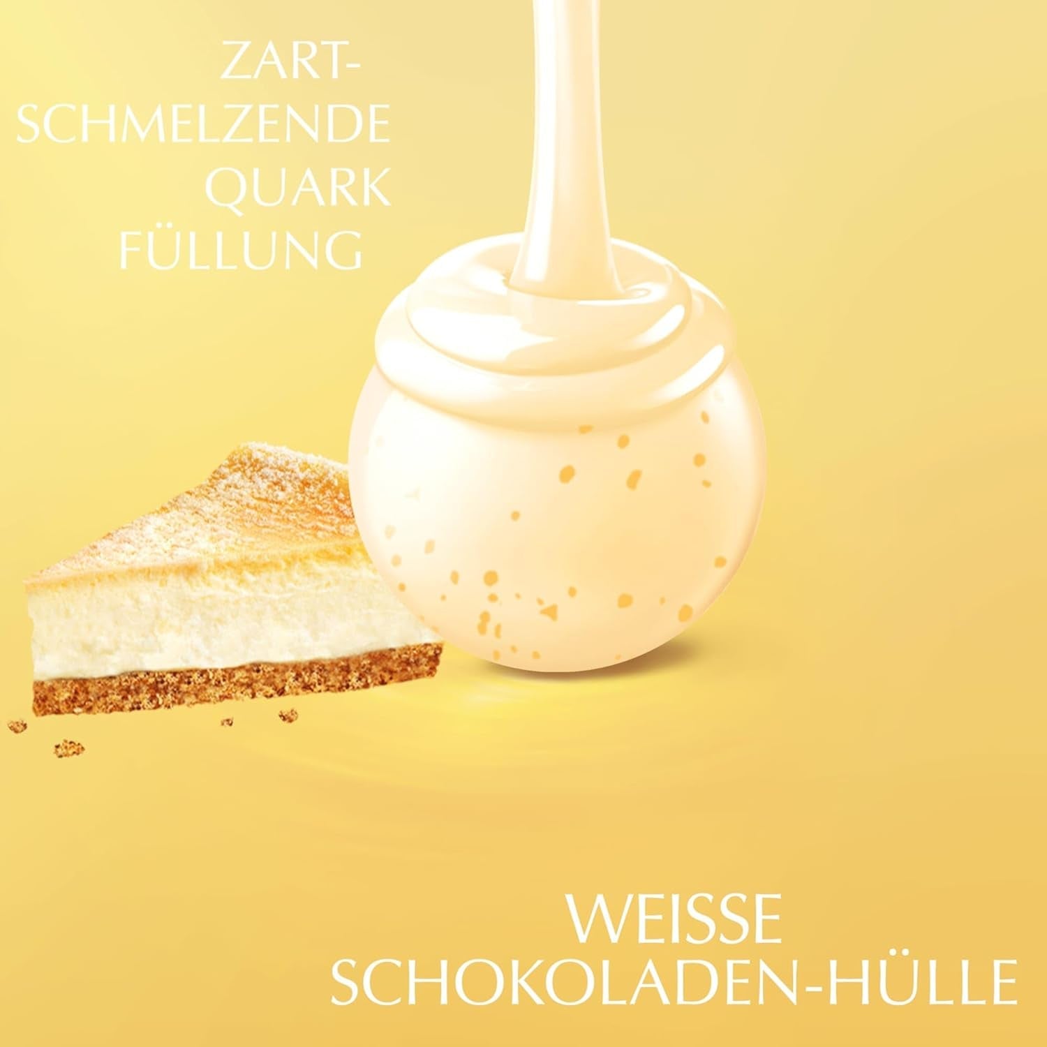 Palline di cheesecake al cioccolato Lindt LINDOR | Busta da 137 g | Cioccolato al latte con ripieno di cheesecake che si scioglie in bocca | Regalo di cioccolato | Regalo di cioccolato | LINDOR 75 Anni (Confezione da 4)