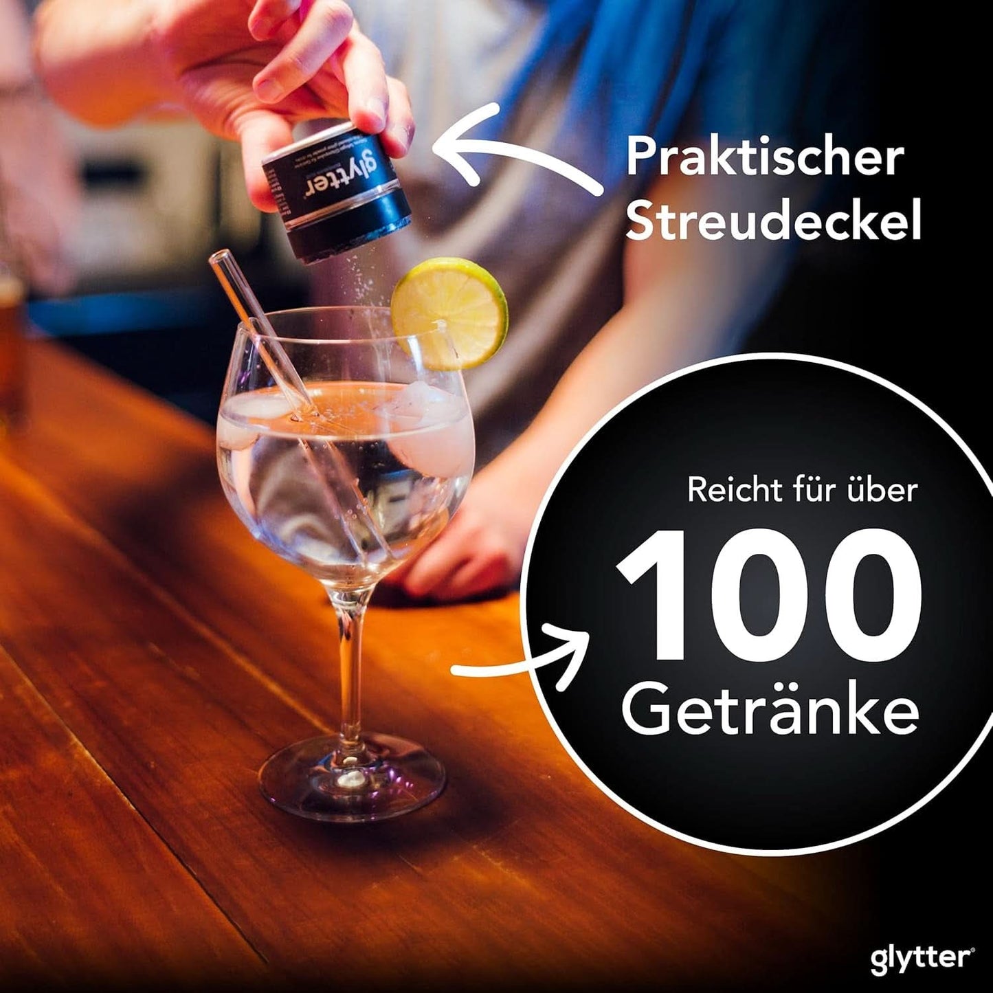 Glitter commestibili per bevande e liquidi, 10 grammi Naty Shop