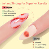 Makartt Blooming Gel Nail Polish - Estensore per smalto gel Blooming da 15 ml con colore marmorizzato, vernice gel, disegni per unghie manicure fai da te, fiori, animali, acquerello, kit manicure magico