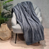 Copriletto HOMLA Noah 220 X 240 cm - copriletto divano comoda coperta coperta - soffice e morbida - poliestere grigio Letti e coperte Besuche den HOMLA-Store