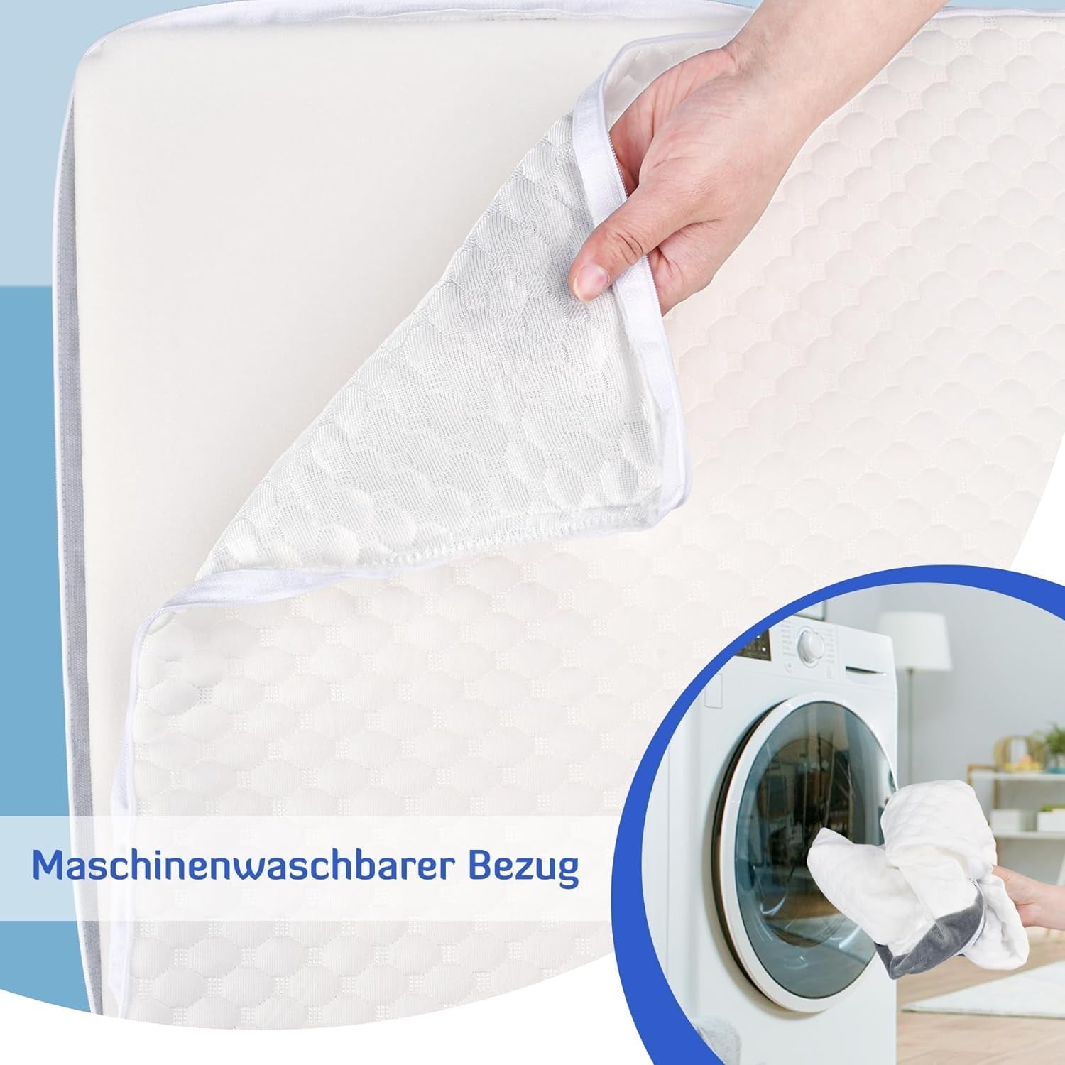 Cuscino a cuneo regolabile per BAMBINI, Cuscino da lettura in schiuma ad alta densità per letto e divano, Cuscino ergonomico per la testa a cuneo per apnea da reflusso notturno, Cuscino per le gambe/Cuscino per la schiena per il gioco e la lettura (Bianco e grigio)