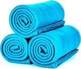 ALCLEAR 3 pezzi coperte in pile Oeko Tex, colore: antracite, misura grande 130X160 cm, oltre 200 G/M2, coperta per divano coperta per divano coperta coperta per soggiorno, coperta da picnic coperta per divano Letti e coperte Beuche den ALCLEAR-Store Turchese 3 pezzi 130X160 cm