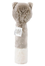 Gatto Sterntaler Lilly - Giocattolo per bambini in morbido pile - Giocattolo da afferrare per neonati - Primi tentativi di afferrare e giocare, grigio Bebe Toys Naty Shop