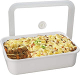 Latta smaltata per la conservazione degli alimenti sottovuoto | XL| 1,85 l | 23,5 x 17,5 x 7 cm | mantiene il cibo fresco più a lungo | protegge il cibo da batteri e infestazioni fungine | senza pompa a vuoto Contenitori per alimenti Naty Shop