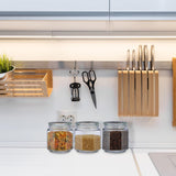 Relaxdays Barattoli con Coperchio Set di 6 Barattoli in Vetro Ottagonali da 1,3 Litri Contenitori in Vetro ermetici Scatole Trasparenti per Alimenti Naty Shop