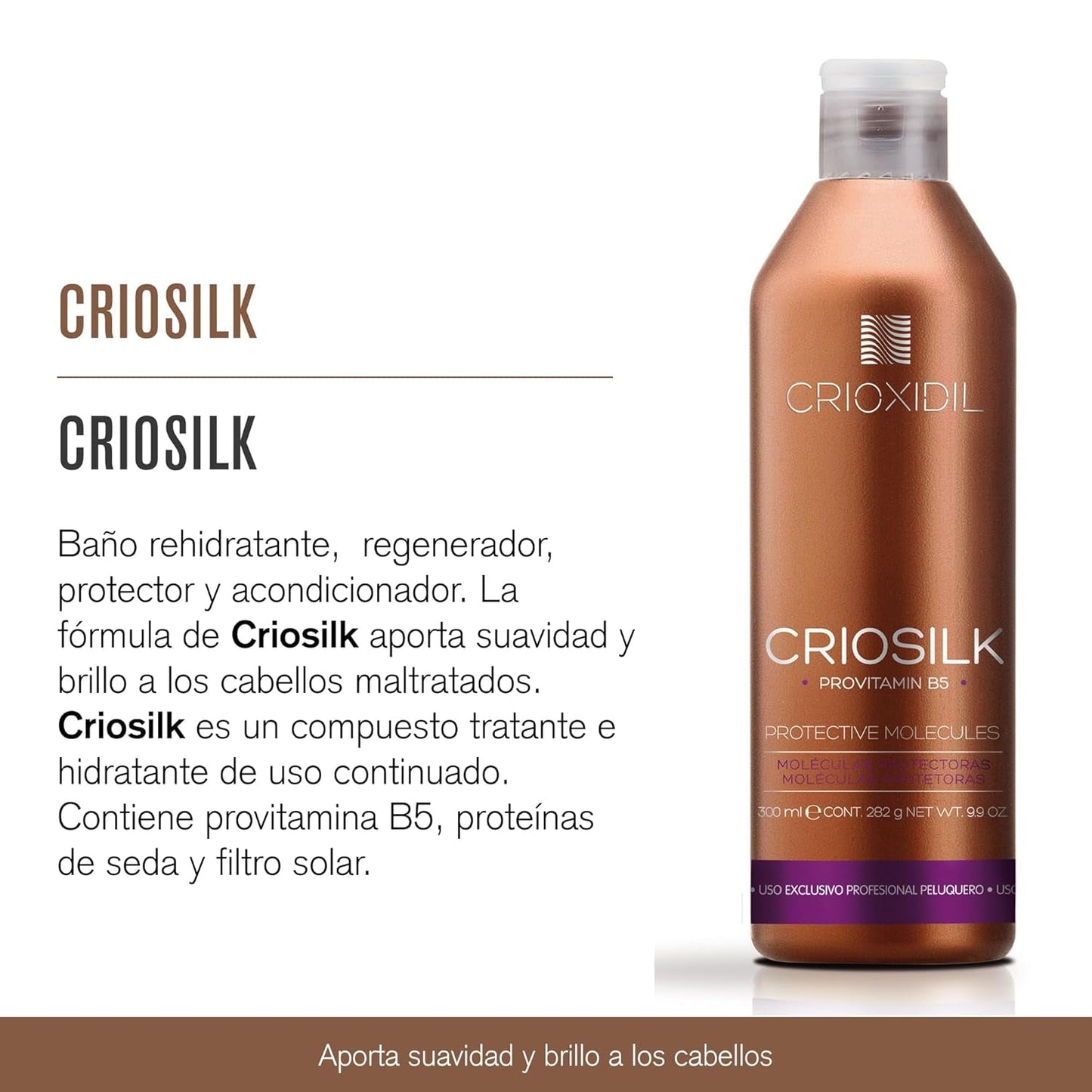 Balsamo per capelli Crosilk, 300 ml, con provitamina B5 e proteine della seta, dona elasticità e lucentezza ai capelli danneggiati, idrata e rigenera i capelli Naty Shop maschera per capelli