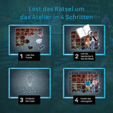 KOSMOS 683979 EXIT® Puzzle: The Hidden Studio Puzzle da 500 pezzi per adulti e bambini 10+ Puzzle Escape Room per principianti Puzzle Naty Shop