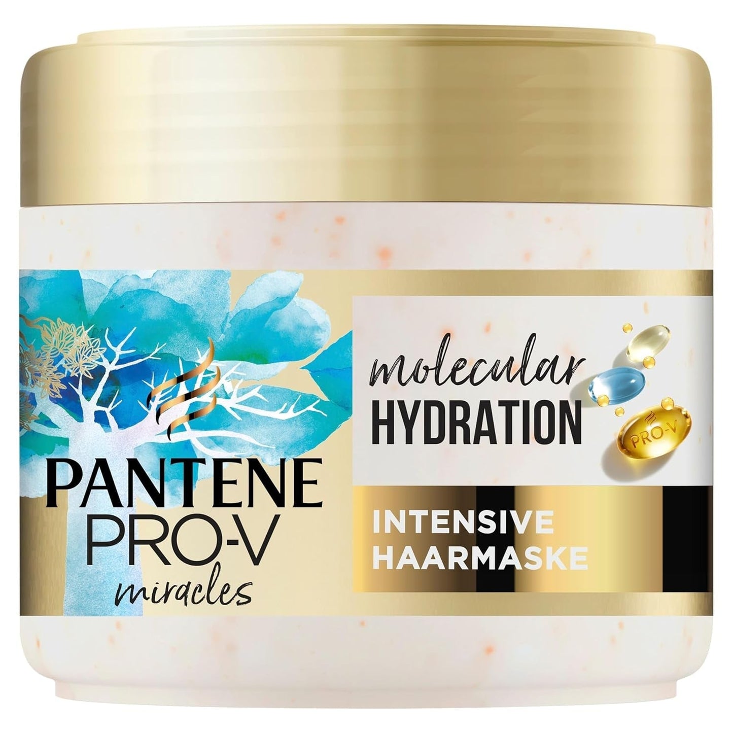 Maschera intensiva per capelli Pantene Pro-V Deep Hydration con biotina 300ml. Pro-V Miracles terapia intensiva per capelli secchi. Capelli più morbidi dopo la prima applicazione. Adatto per l'uso quotidiano Naty Shop Hair Mask Titolo predefinito