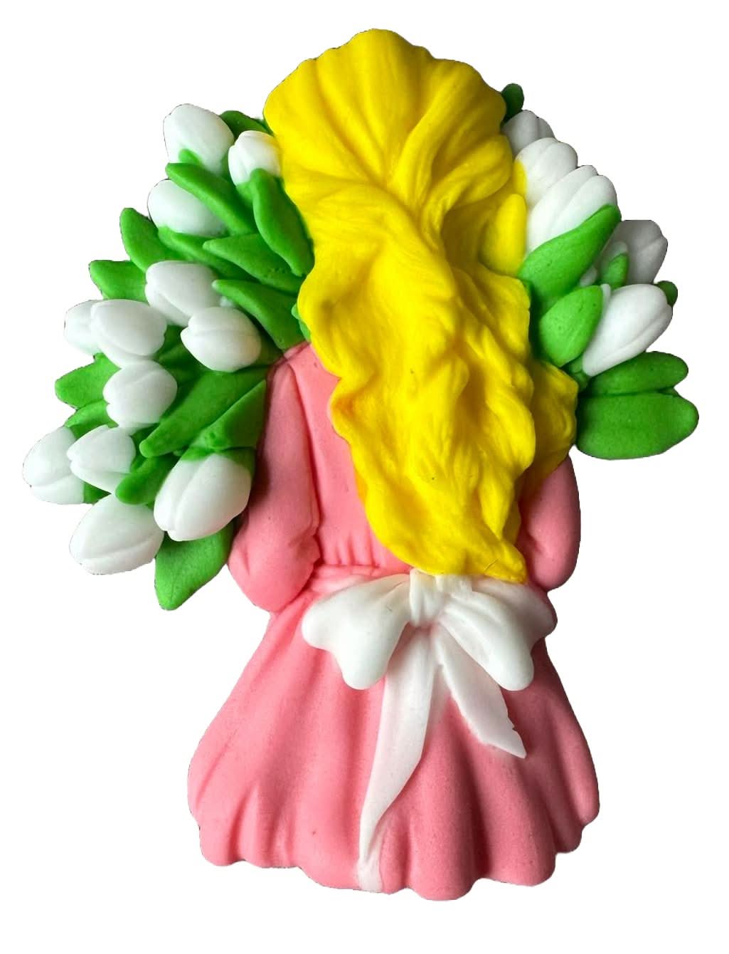 Decorazioni in zucchero commestibile, Bellissime Decorazioni Lady in Pasta di Zucchero Nati Shop