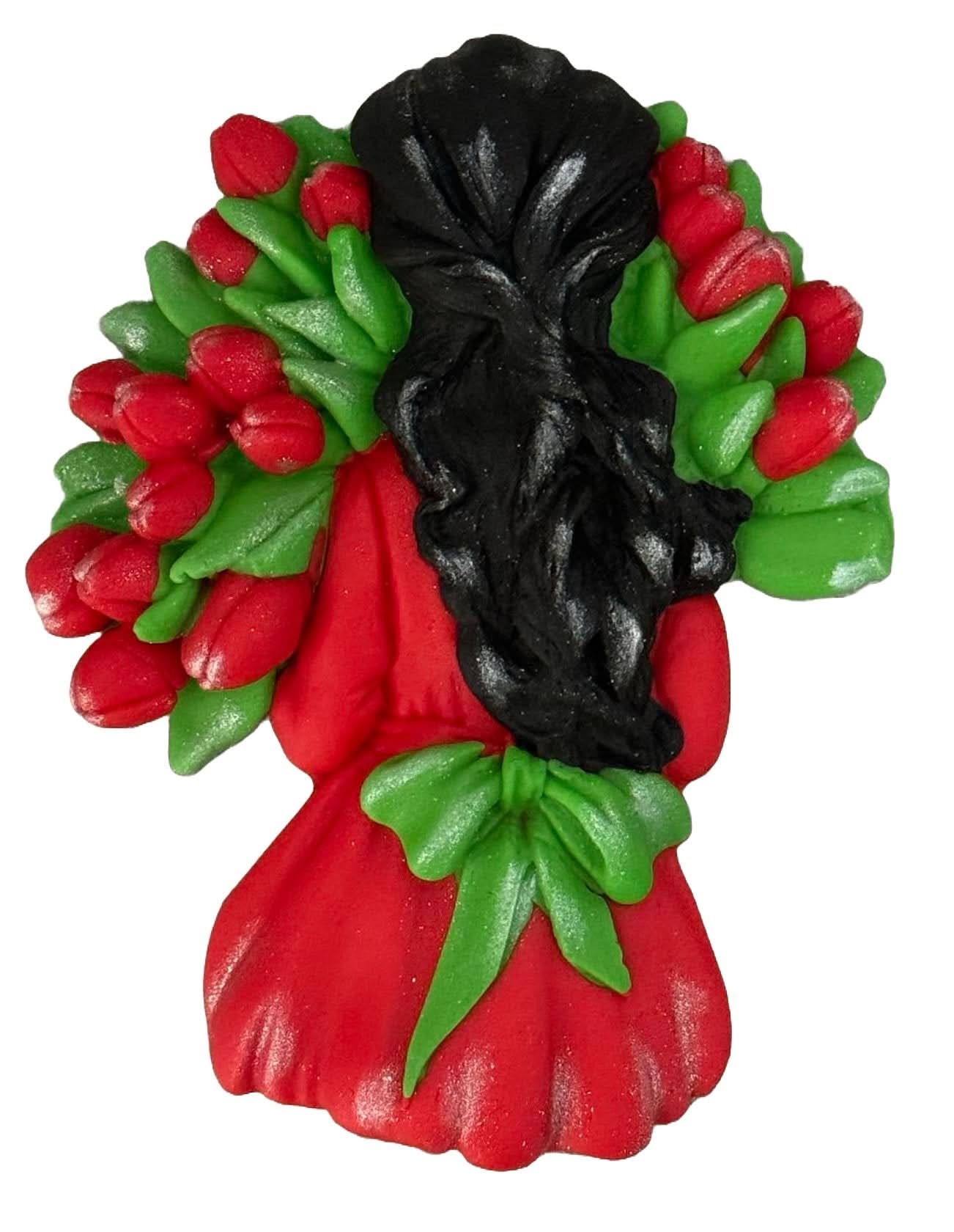 Decorazioni in zucchero commestibile, Bellissime Decorazioni Lady in Pasta di Zucchero Nati Shop