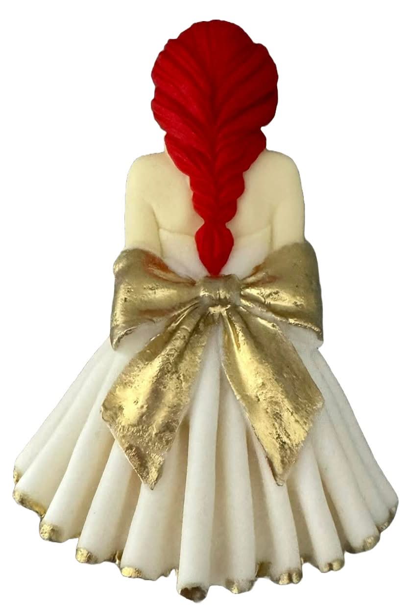 Decorazioni in zucchero commestibile, Bellissime Decorazioni Lady in Pasta di Zucchero Nati Shop