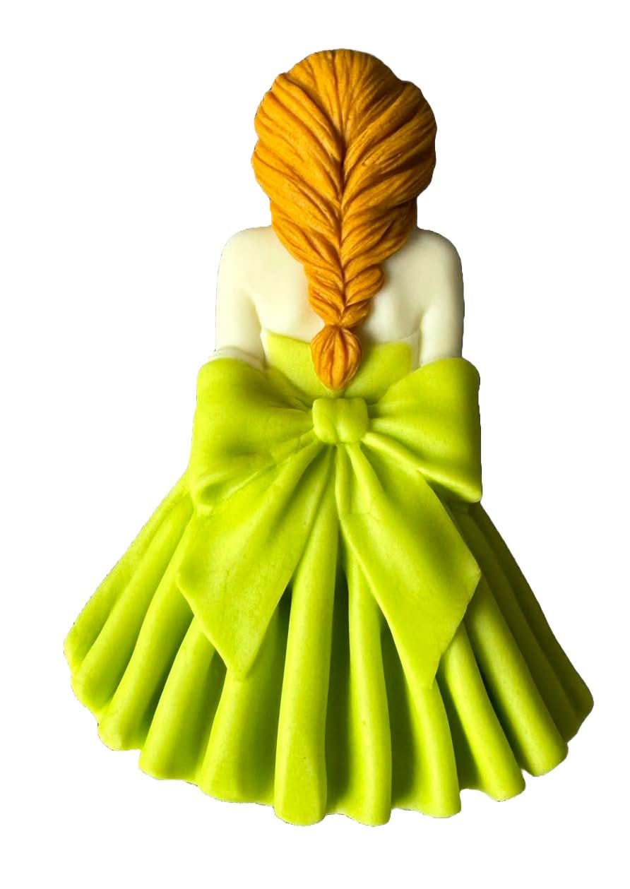 Decorazioni in zucchero commestibile, Bellissime Decorazioni Lady in Pasta di Zucchero Nati Shop