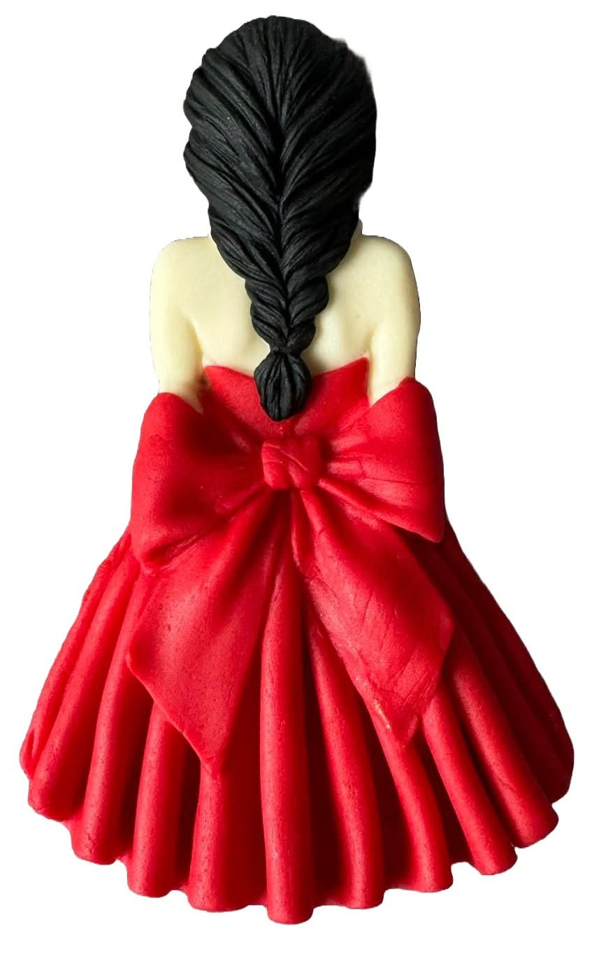 Decorazioni in zucchero commestibile, Bellissime Decorazioni Lady in Pasta di Zucchero Nati Shop