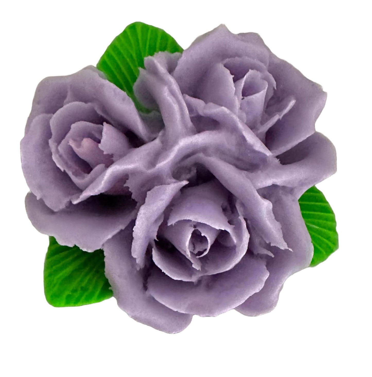 Decorazione in zucchero commestibile, Bouquet di rose viola Decorazioni in Pasta di Zucchero Nati Shop