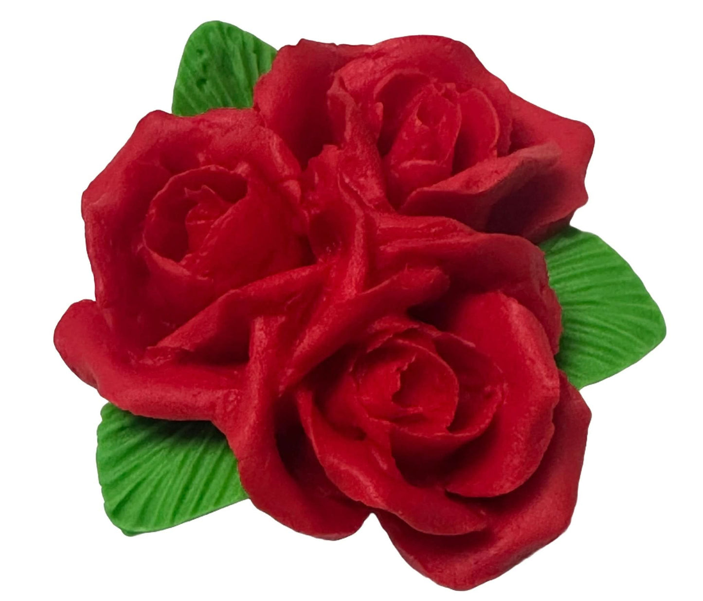 Decorazione in zucchero commestibile, Bouquet di rose rosse Decorazioni in Pasta di Zucchero Nati Shop