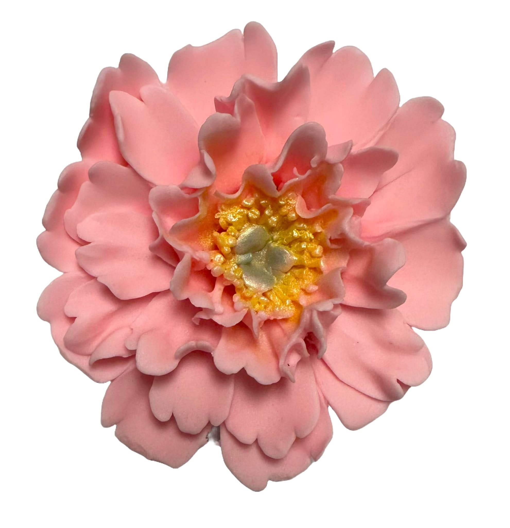 Decorazione in zucchero commestibile, Decorazioni in Pasta di Zucchero Peonia Rosa Nati Shop