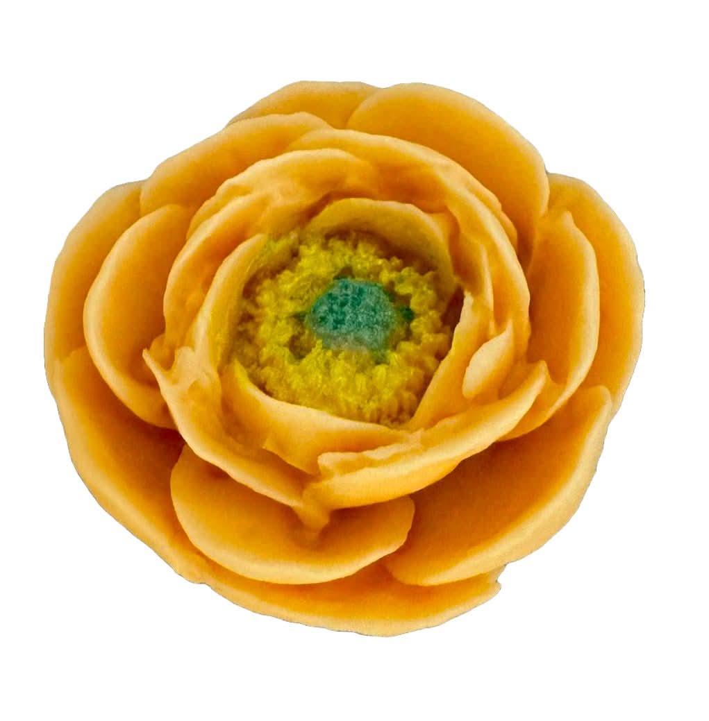 Decorazione in zucchero commestibile, Decorazioni in Pasta di Zucchero Peonia Salmone Nati Shop