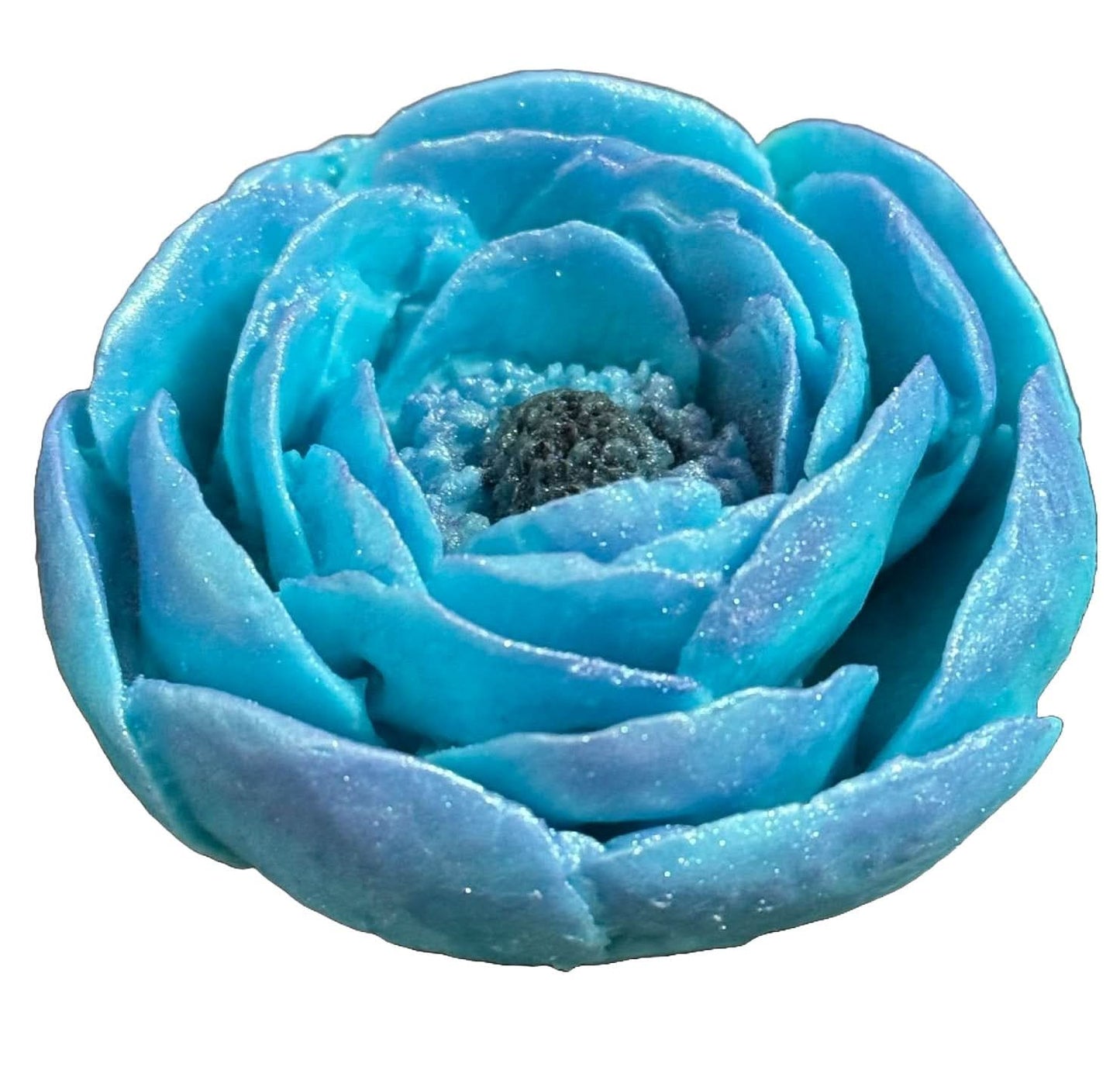 Decorazione in zucchero commestibile, Decorazioni Peonia Turchese di Sugar Paste Nati Shop
