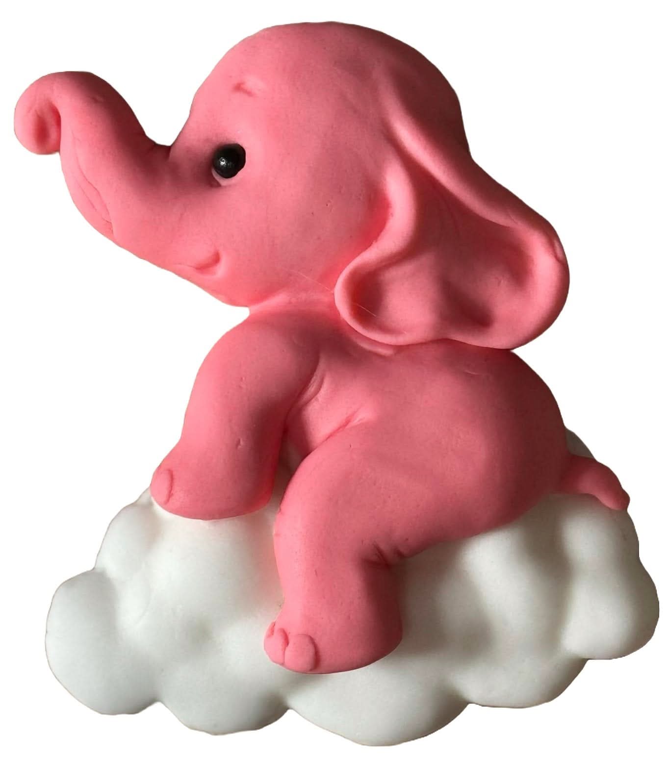 Decorazione in zucchero commestibile, Decorazioni in Pasta di Zucchero Elefante Nati Shop