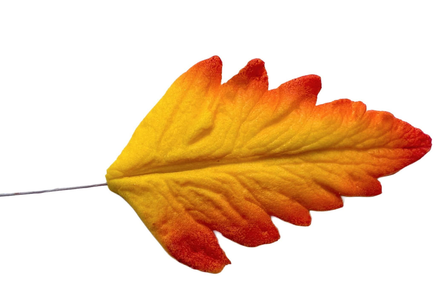 Decorazione in zucchero commestibile, foglia giallo-rossastra Nati Shop