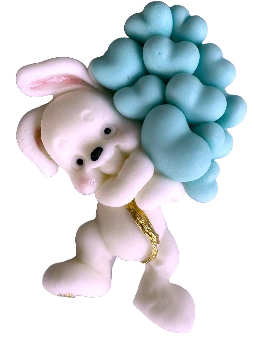 Decorazione in zucchero commestibile, Decorazioni Coniglio di Sugar Paste Nati Shop