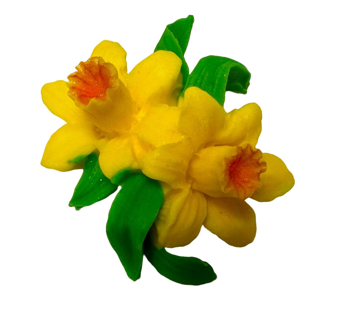 Decorazione in zucchero commestibile, Decorazioni Narcisi gialli di Sugar Paste Nati Shop