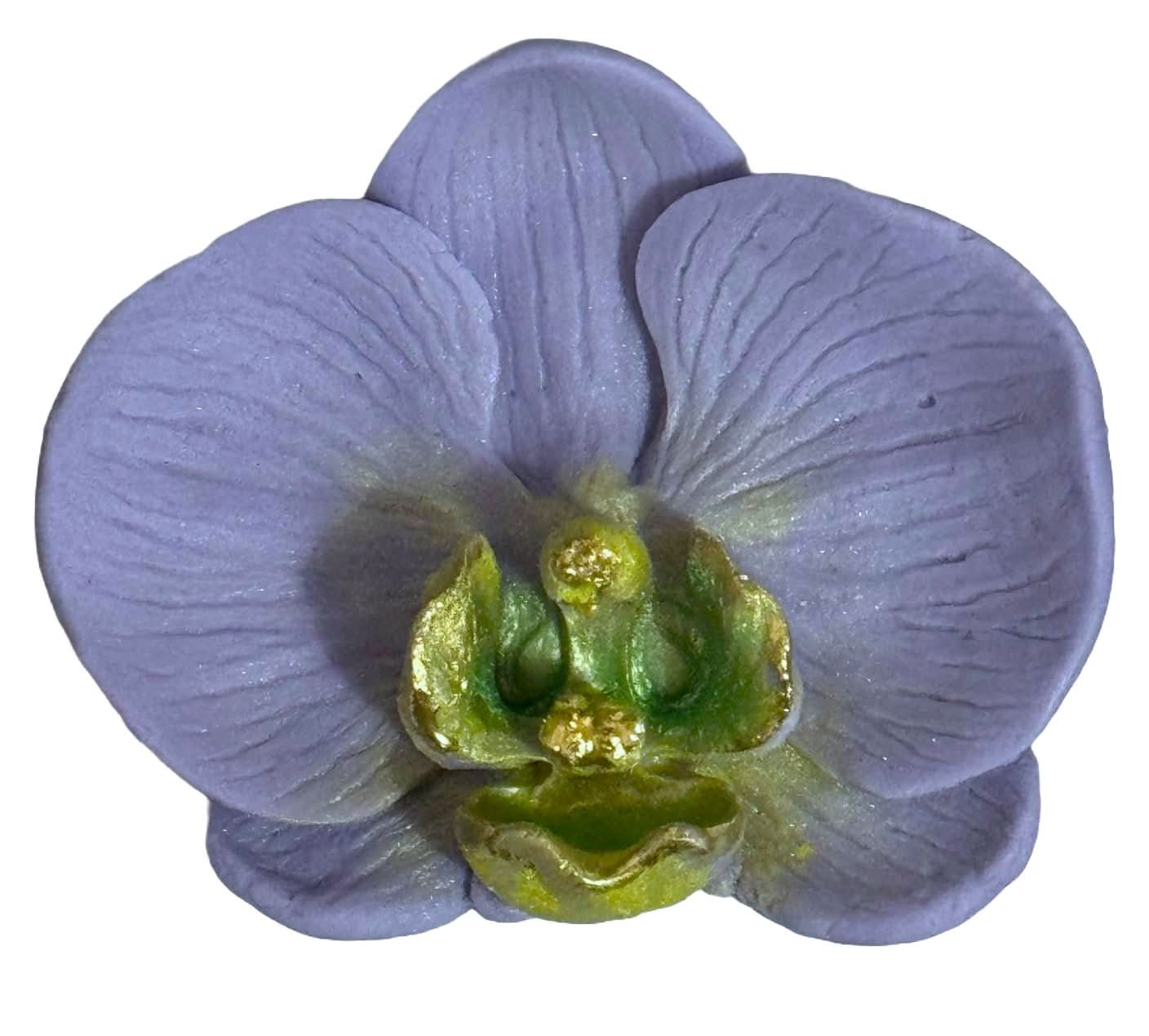 Decorazione in zucchero commestibile, Decorazioni in Pasta di Zucchero Orchidea Viola Nati Shop
