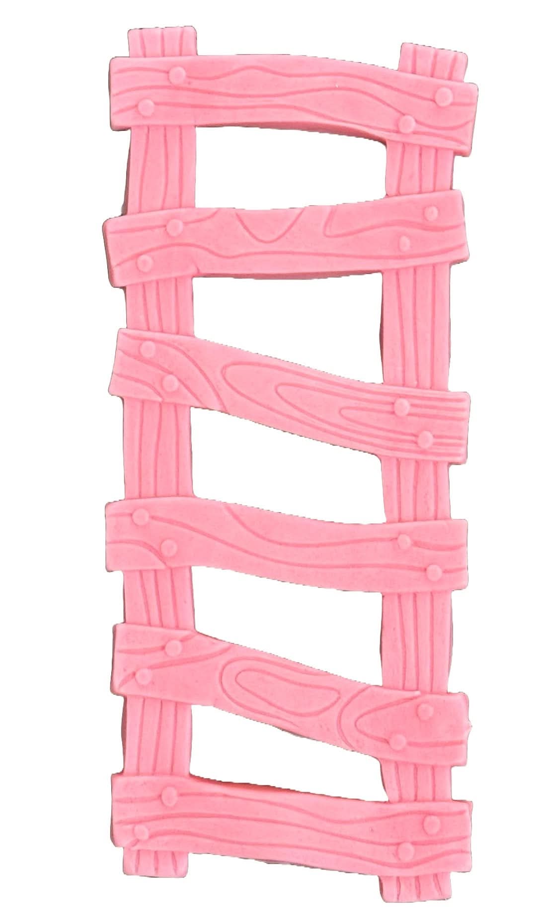 Decorazione in zucchero commestibile, scaletta rosa Decorazioni in Pasta di Zucchero Nati Shop