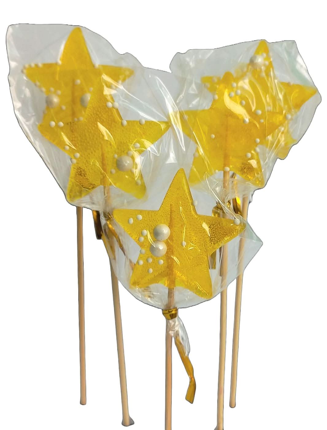 Decorazione di zucchero commestibile, isomalto, giallo, 1 pezzo Decorazioni in Pasta di Zucchero Nati Shop
