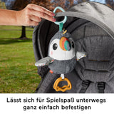 FISHER-PRICE Tucano Flap & Go - Peluche per passeggino che stimola le capacità motorie e sensoriali dei neonati dalla nascita HNX66 Baby Toys Naty Shop