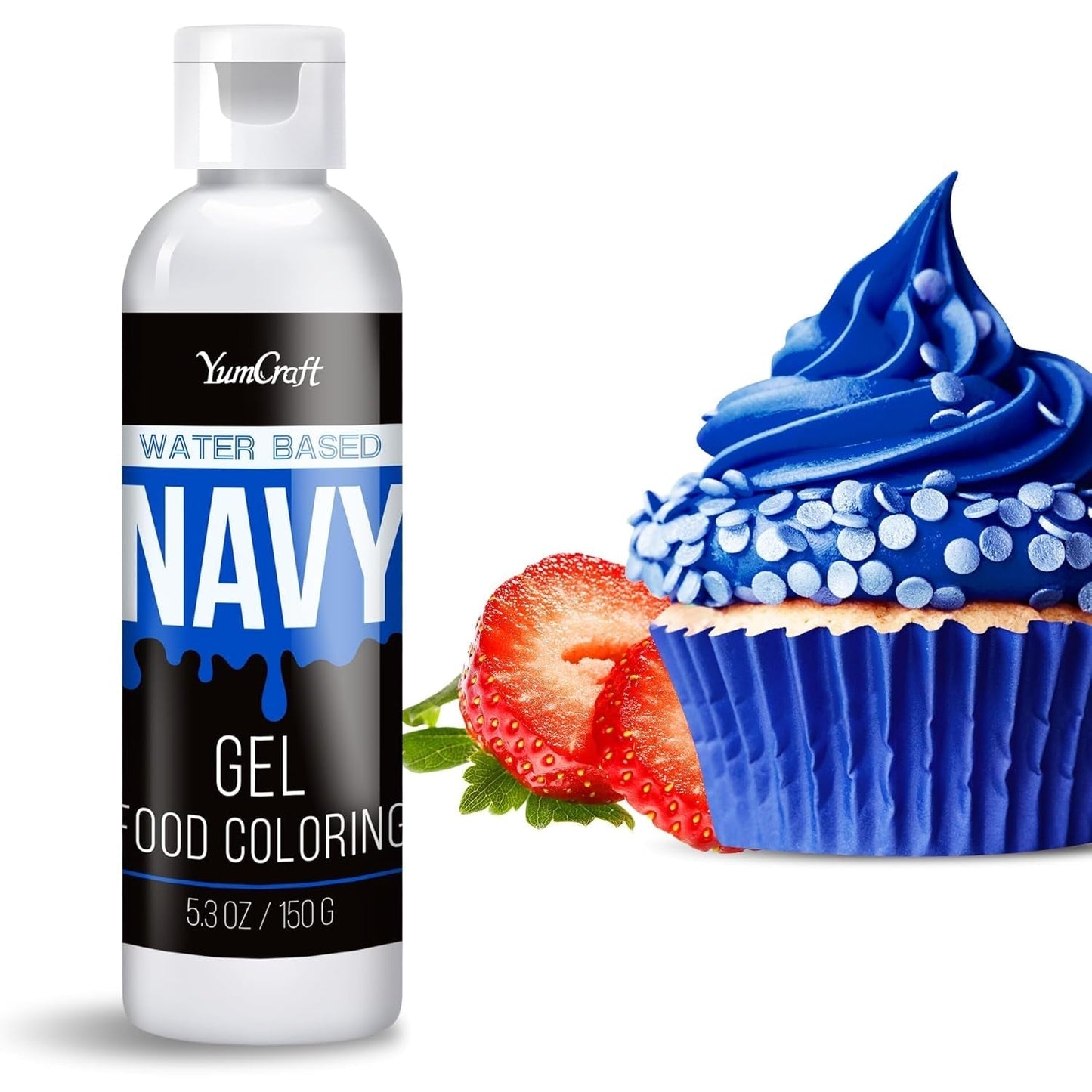Colorante alimentare in gel - Colorante alimentare in gel altamente concentrato per torte, dolci, uova di Pasqua, bevande - Colorante alimentare senza zucchero per fondente, glassa, slime, decorazione di torte (Red Velvet, 150G)