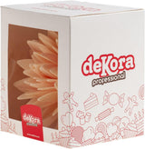dekora - Fiore Gigante 12,5 cm - Dalia Autunnale - Senza Glutine, Senza Lattosio, Vegano - Decorazioni per Torte per Matrimoni, Compleanni e Dessert - Pasta di Zucchero Naty Shop Facile da Usare