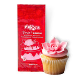 Dekora - Pasta di zucchero bianca fondente 150g - Perfetta per torte e decorazioni da forno - Senza glutine e lattosio - Gusto vaniglia - Morbida, flessibile e facile da modellare per decorazioni creative Naty Shop Pasta di zucchero rosa