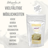 Dekozauber24 gocce di copertura, bianche, 500g, al cioccolato bianco e aroma di vaniglia, chips Deco Melts, adatte al microonde, per cake pops, torte, crostate, crostate, colatura o glassa Naty Shop Sugarpaste